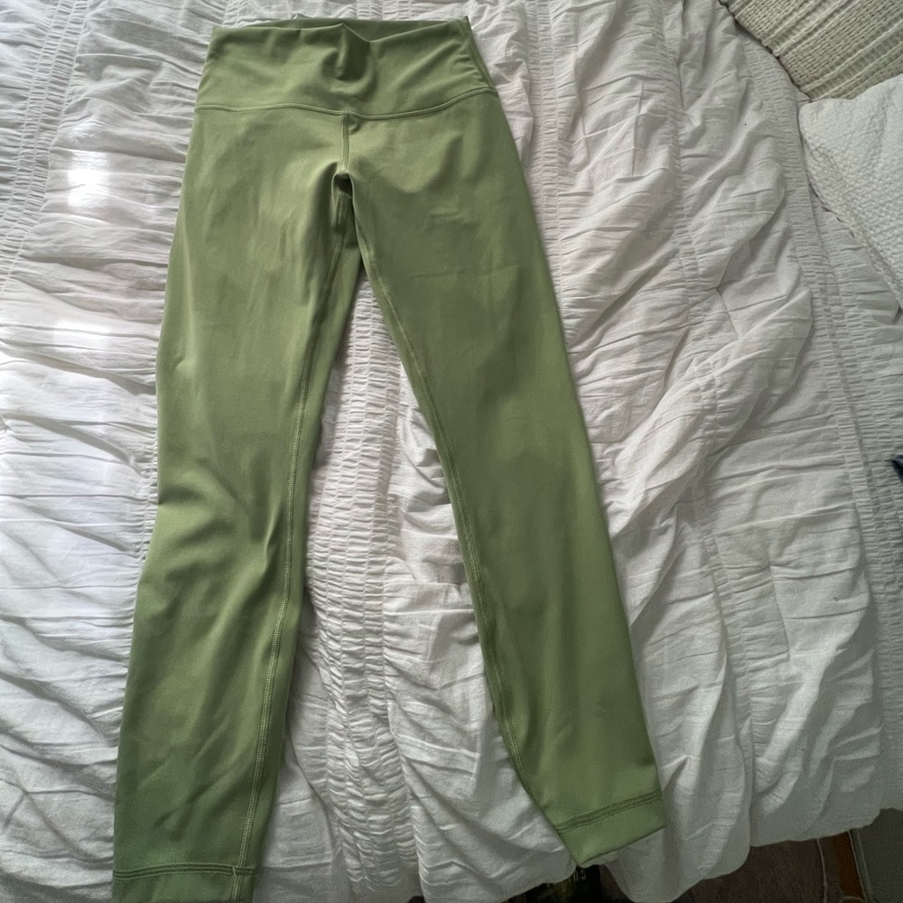 Lululemon Wunder Under Vista Green 25” Leggings